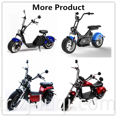 Toptan stokta büyük güç kapasitesi büyük yük moda luqi elektrikli scooter ile 2 adam